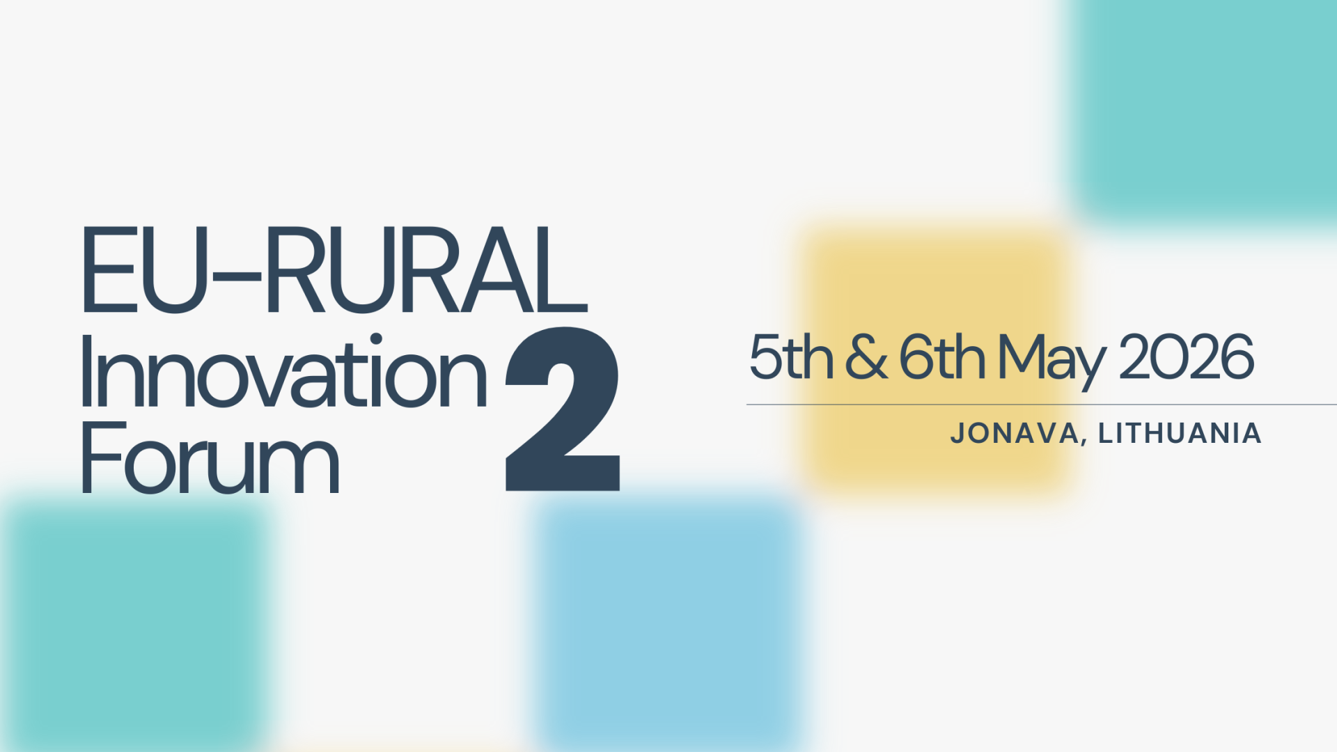 EU Rural Innovation Forum 2 (EU-RIF 2)